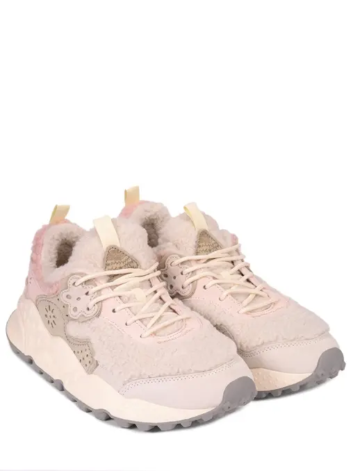 Кроссовки комбинированные на меху FLOWER MOUNTAIN