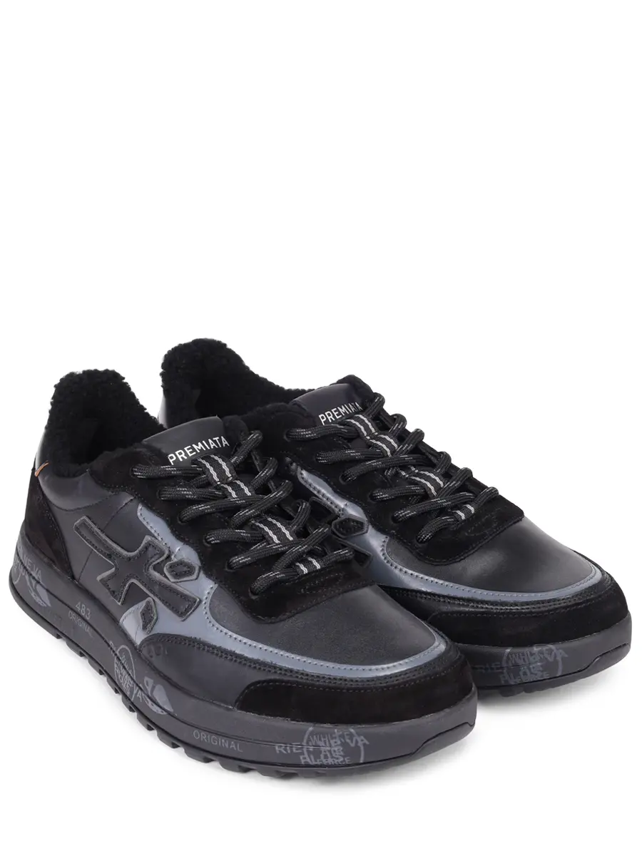 Кроссовки кимбинированные на меху