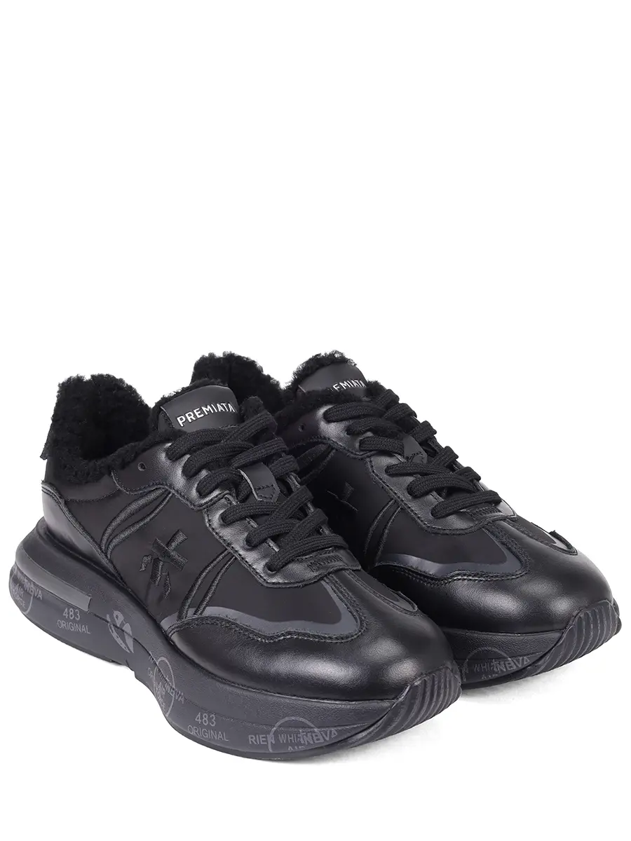 Кроссовки комбинированные на меху Cassie