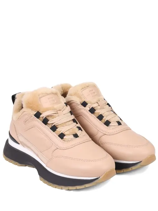 Кроссовки кожаные на меху BALDININI