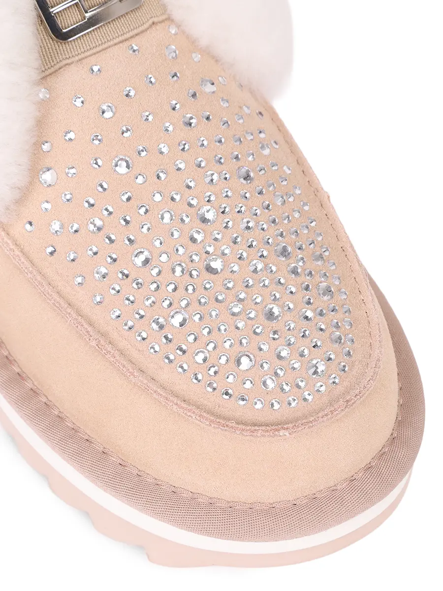 Лоферы замшевые