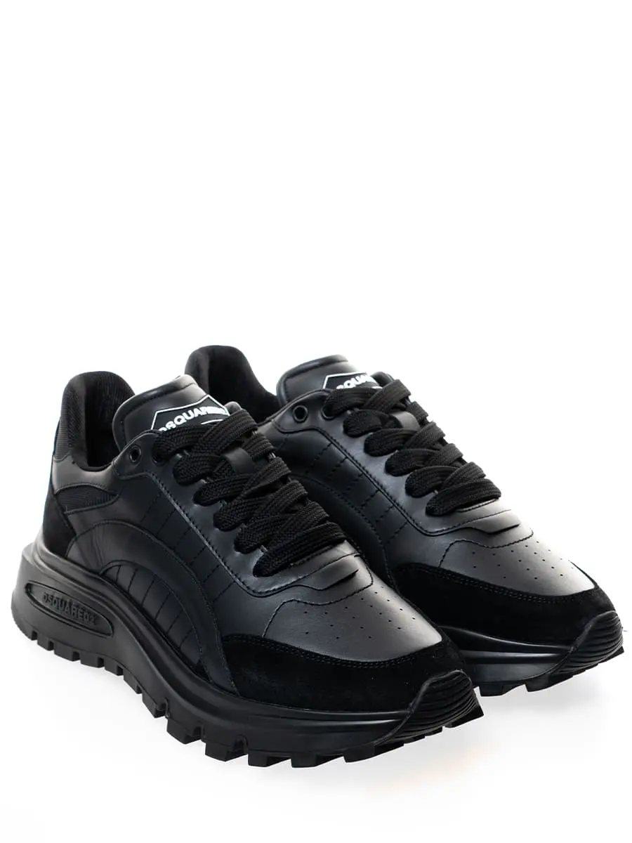 Кроссовки кожаные