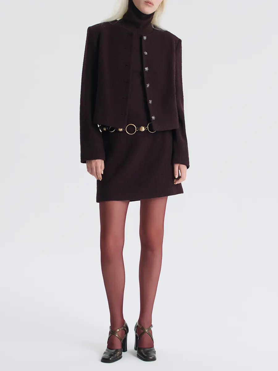 Кроп-жакет шерстяной Mon petit