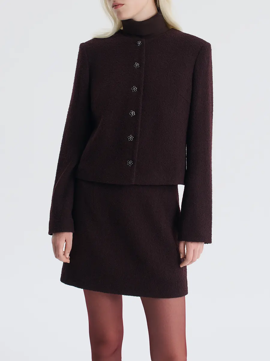 Кроп-жакет шерстяной Mon petit