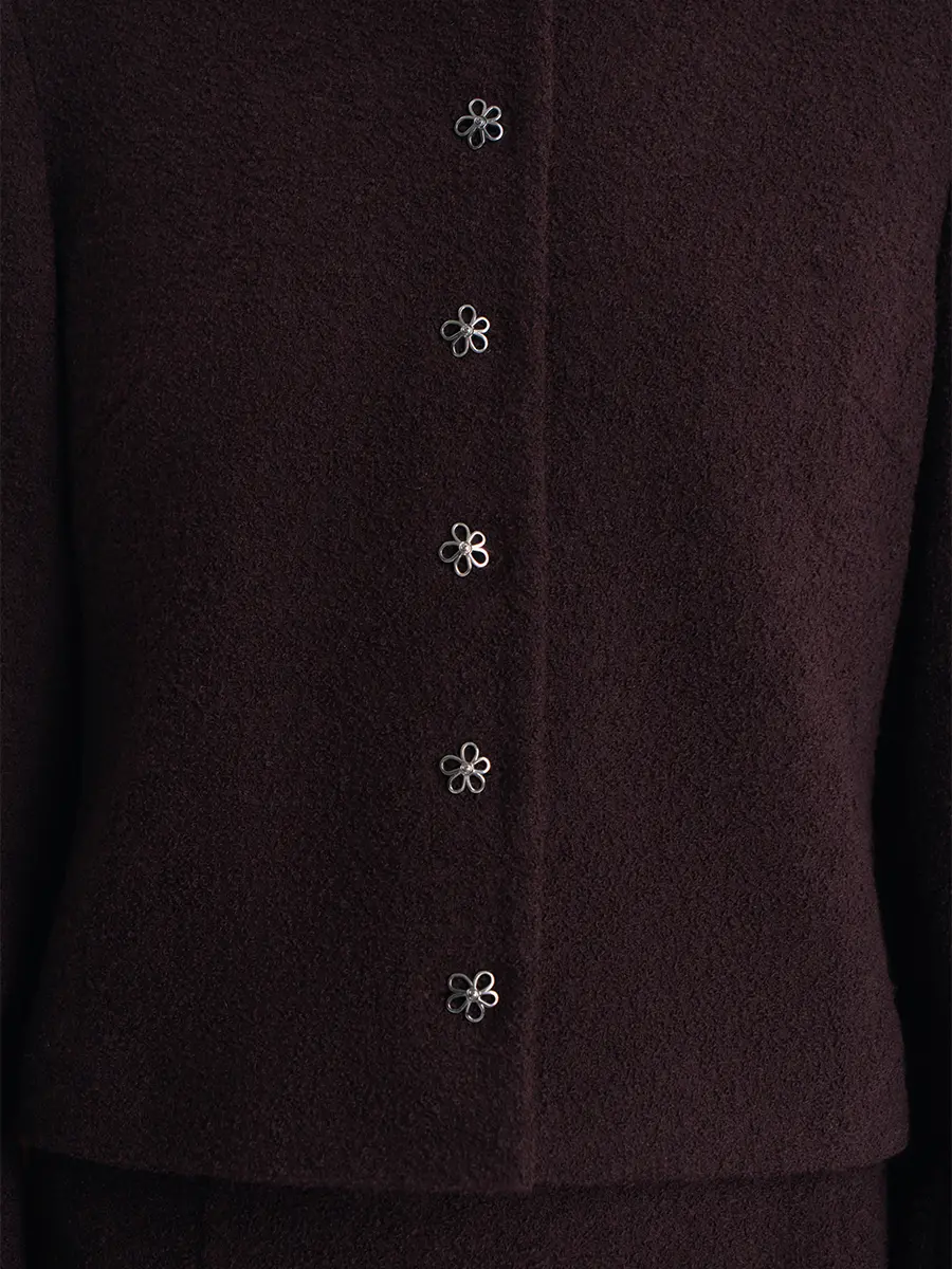 Кроп-жакет шерстяной Mon petit