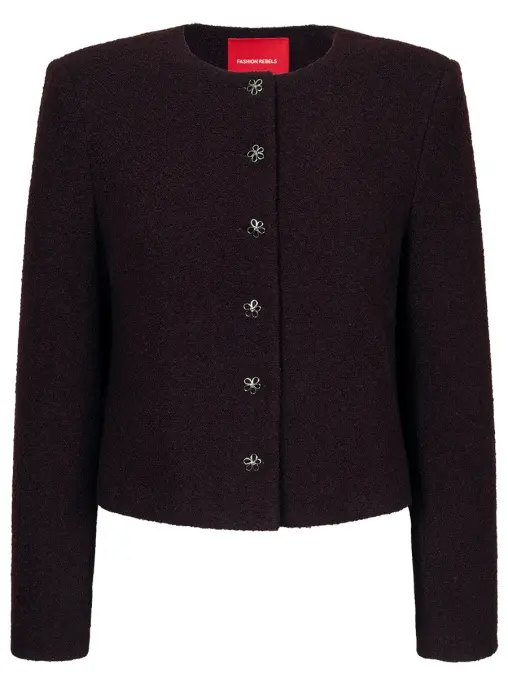 Кроп-жакет шерстяной Mon petit FASHION REBELS