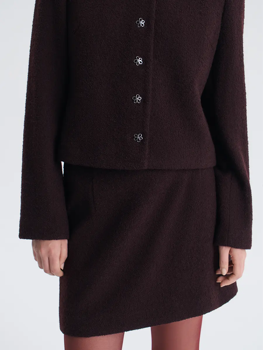 Мини-юбка шерстяная Babe