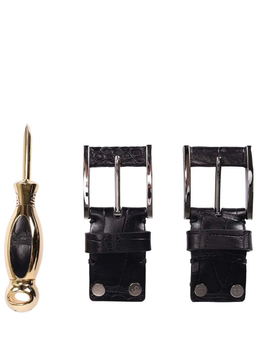 Ремень из кожи аллигатора