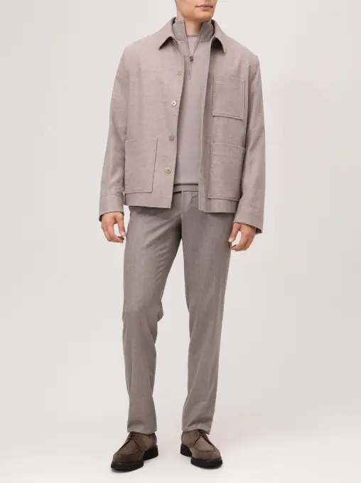 Брюки шерстяные BERTOLO LUXURY MENSWEAR