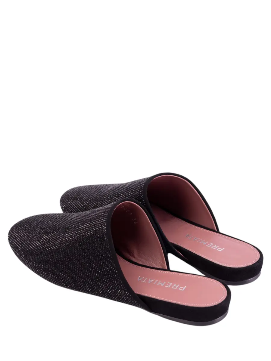 Мюли кожаные