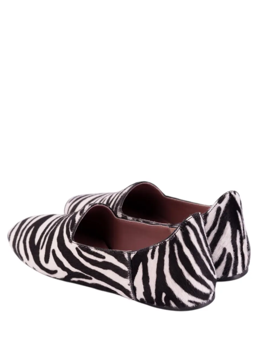 Балетки кожаные