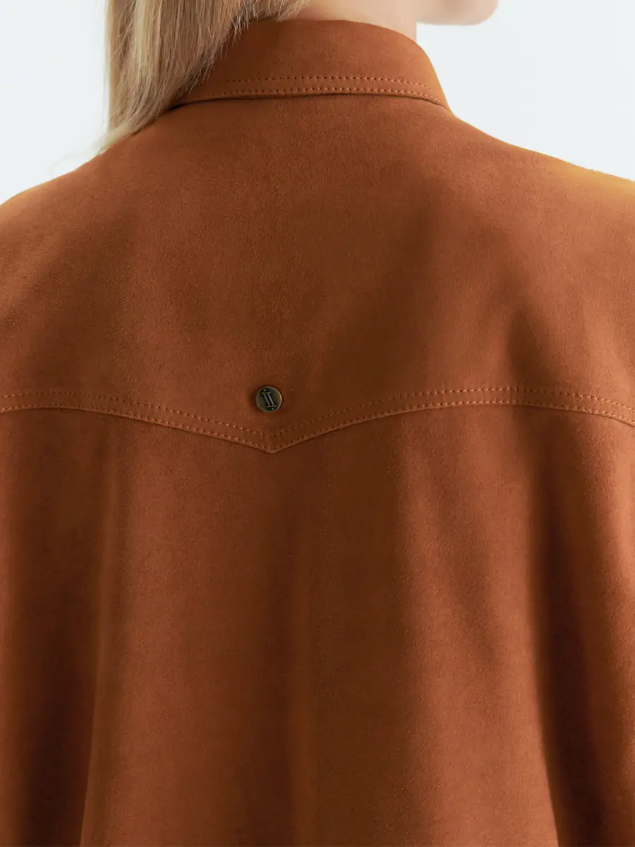 Рубашка замшевая