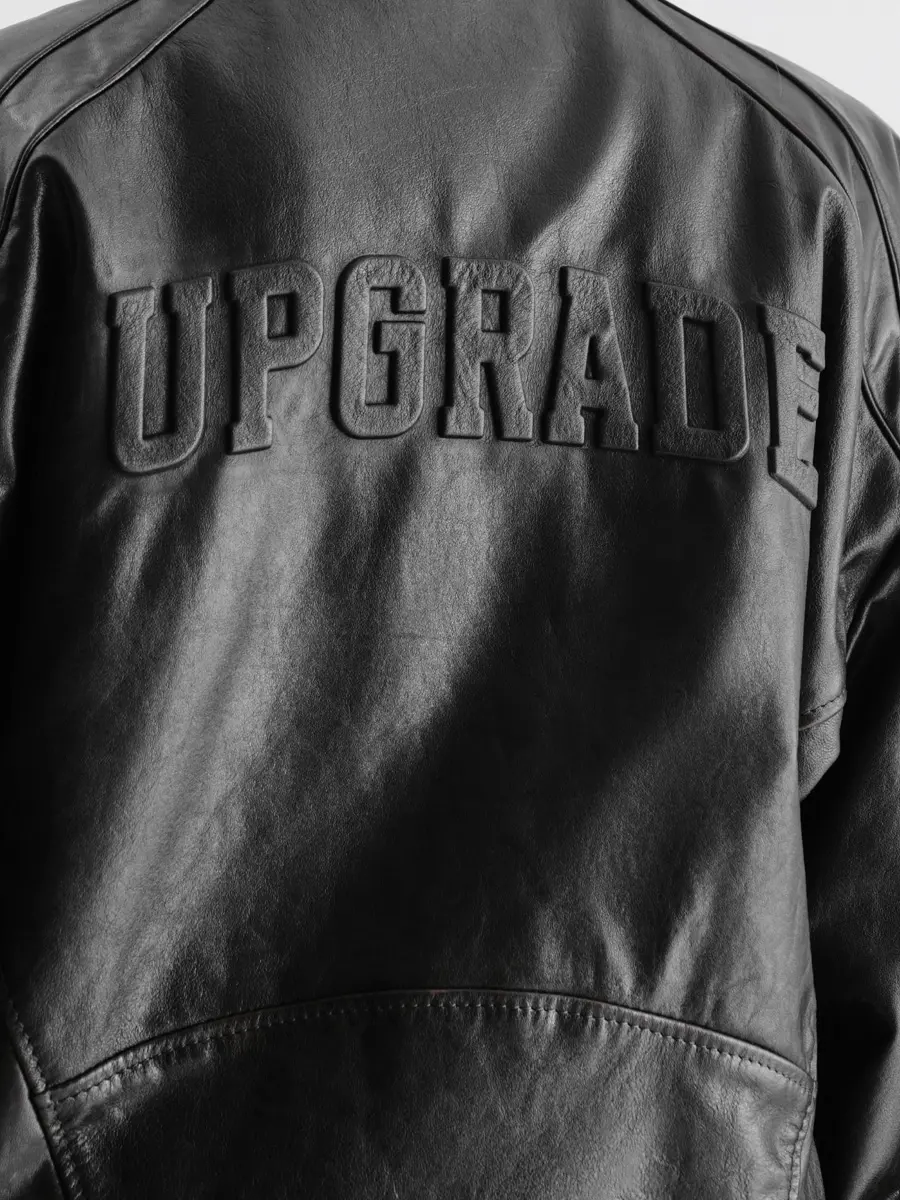 Бомбер кожаный