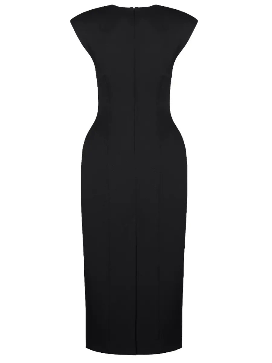 Платье однотонное