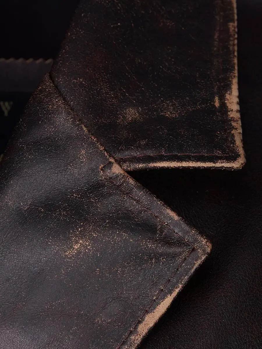 Тренч кожаный