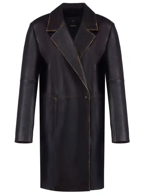 Тренч кожаный YULIAWAVE