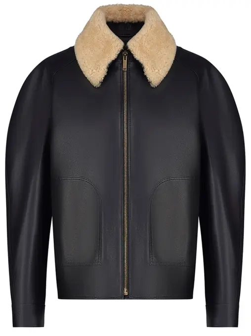 Куртка кожаная с мехом YULIAWAVE