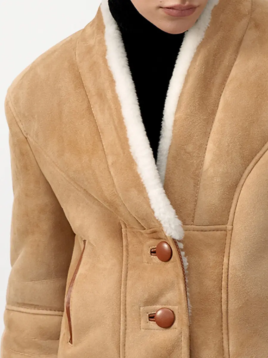 Дубленка замшевая