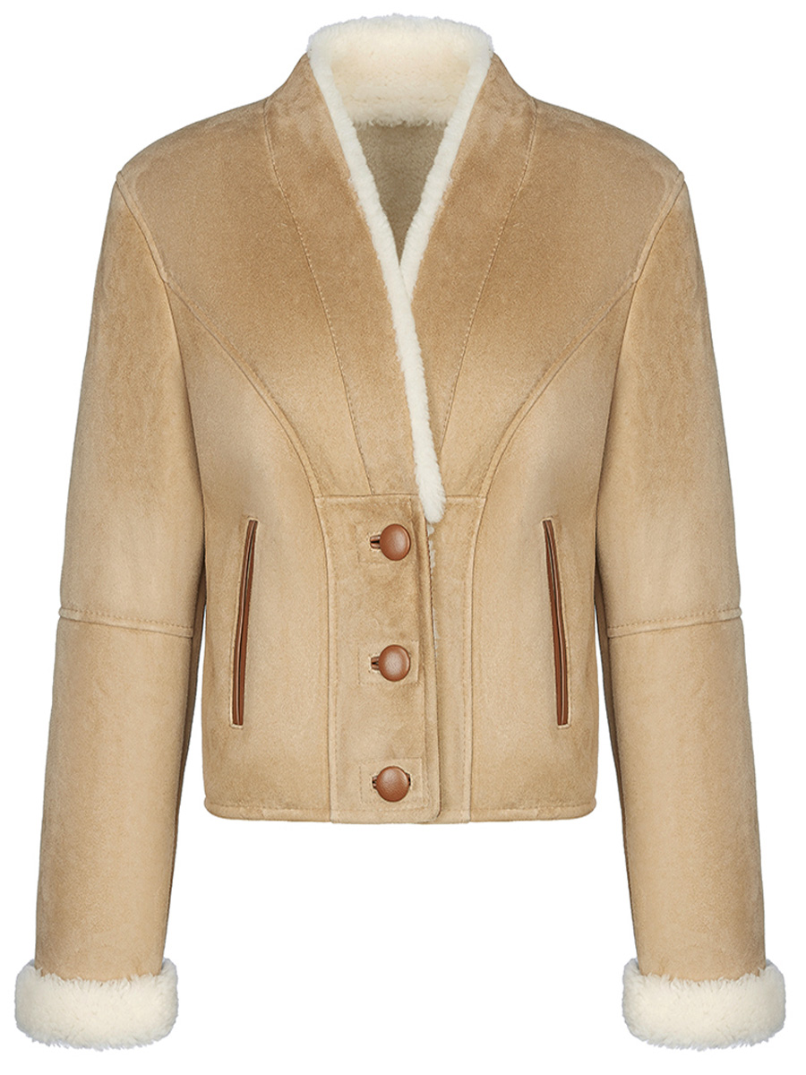 Дубленка замшевая