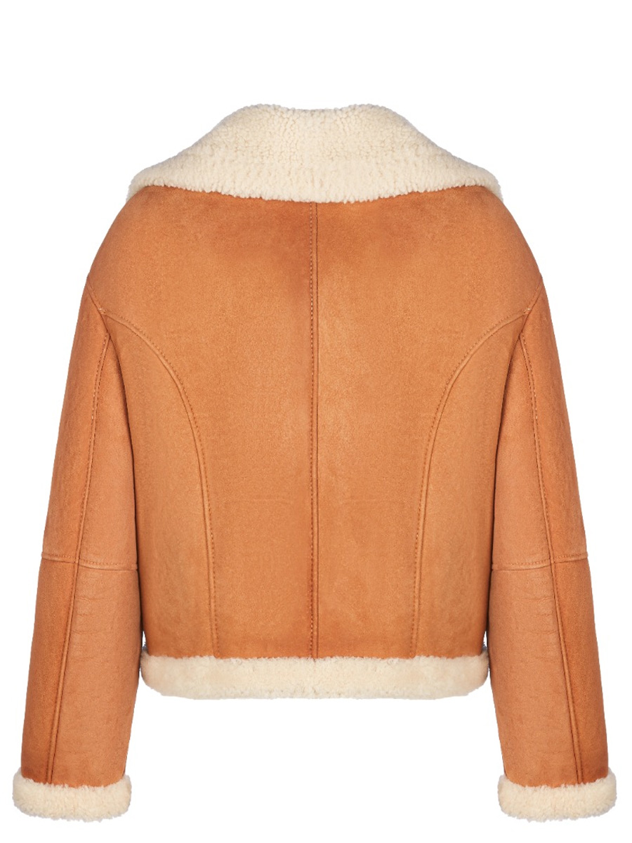 Дубленка-авиатор кожаная