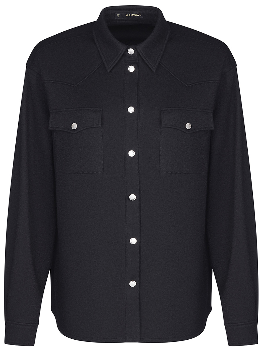 Рубашка однотонная