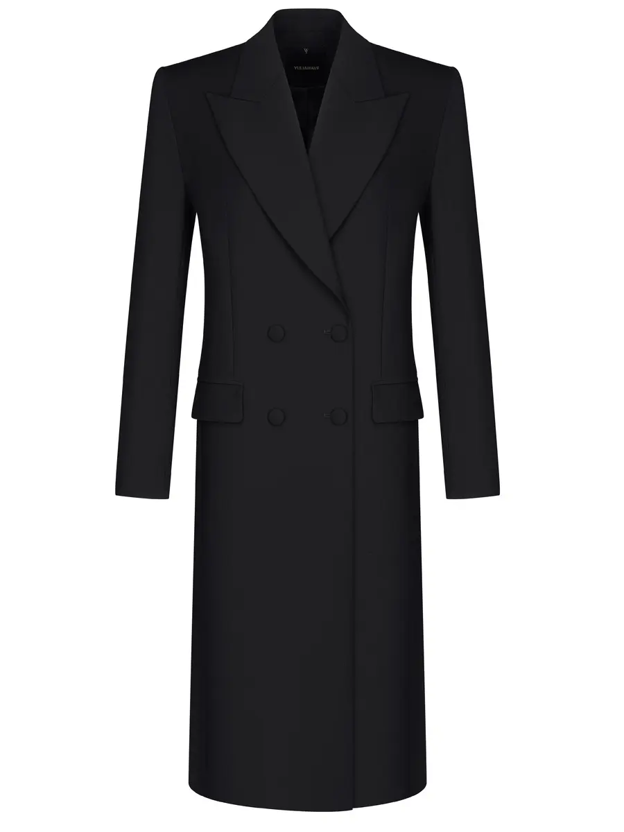 Пальто однотонное