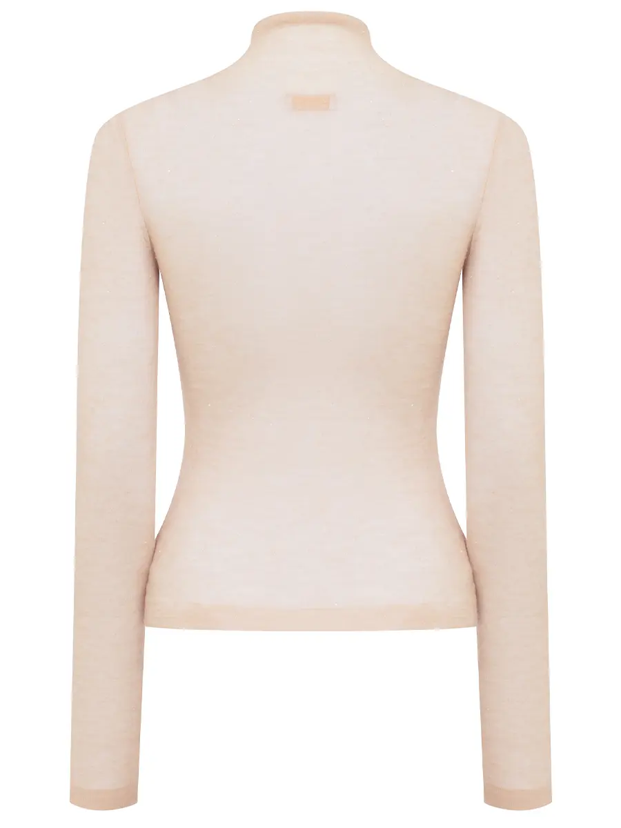 Водолазка шерстяная с пайетками