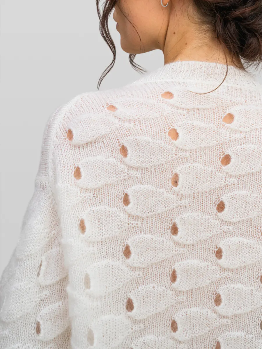 Джемпер из мохера и шерсти