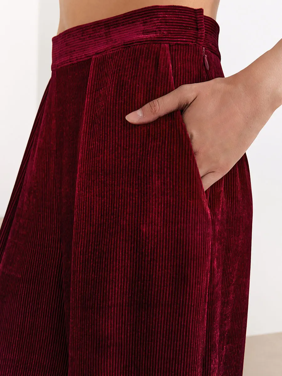 Брюки Дэворэ бархатные