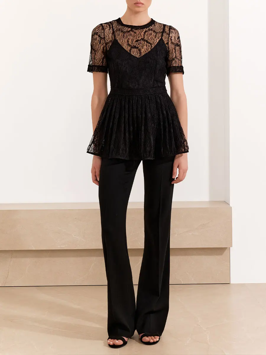 Платье-туника кружевное