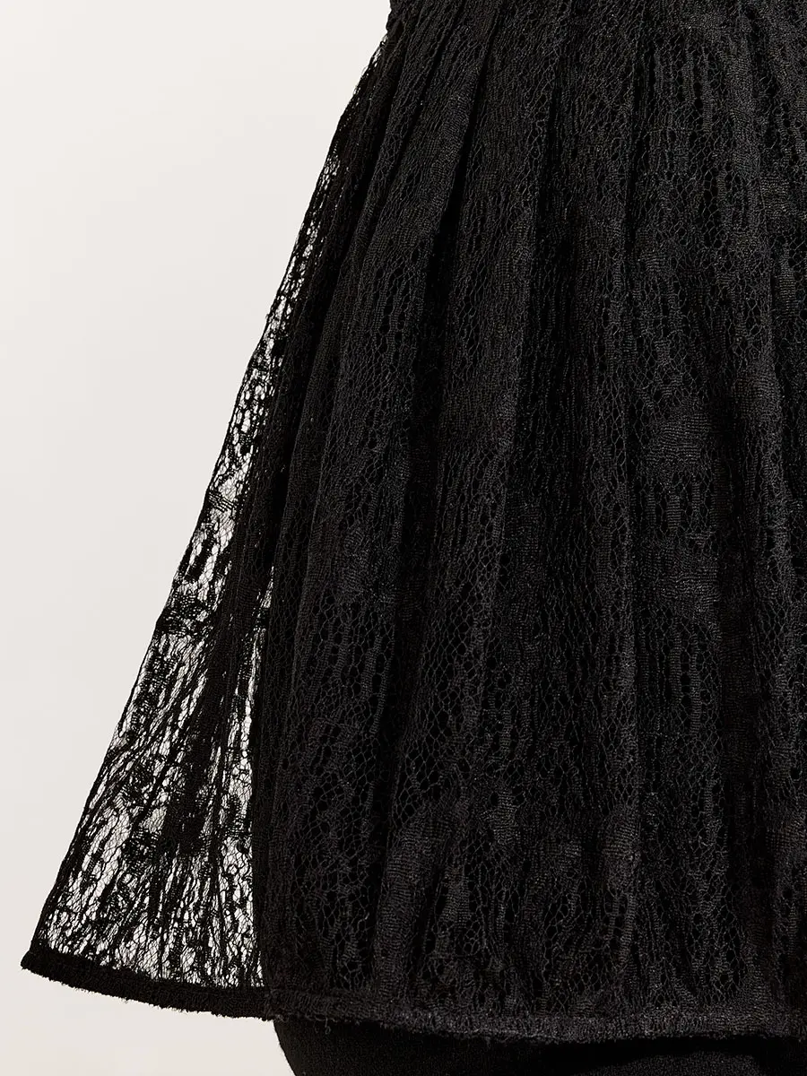 Платье-туника кружевное