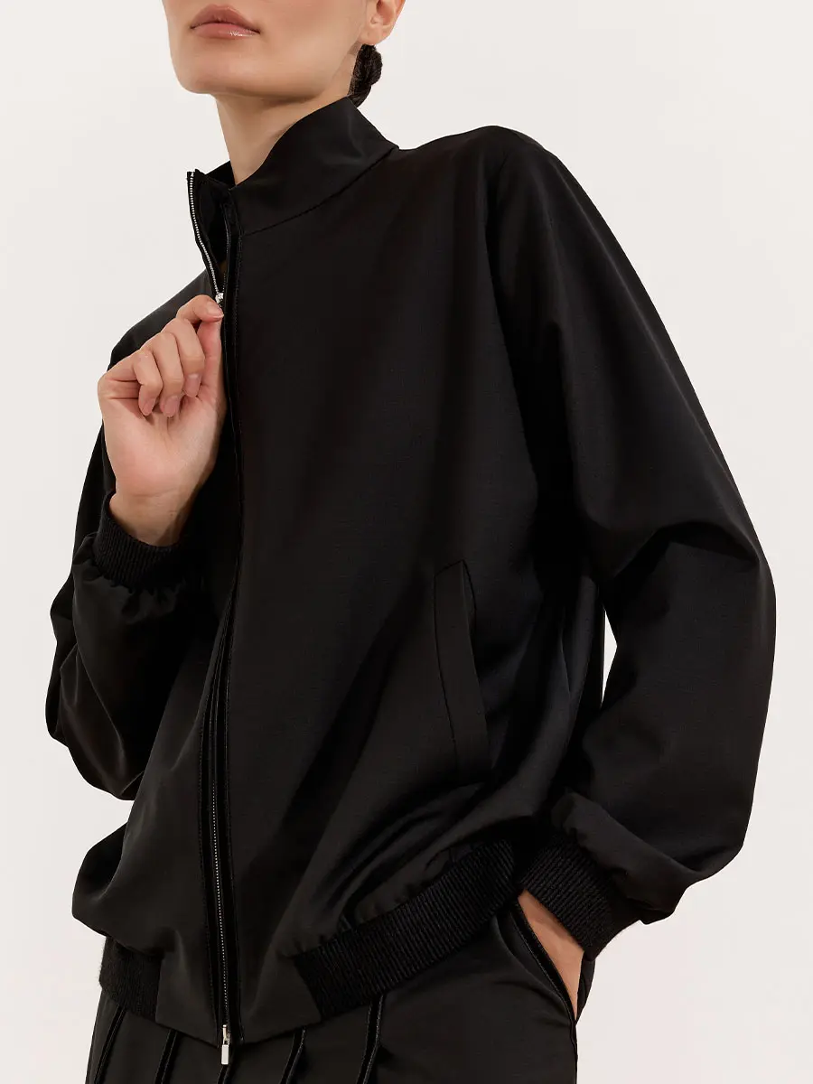 Бомбер шерстяной