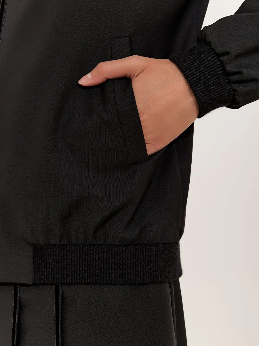 Бомбер шерстяной