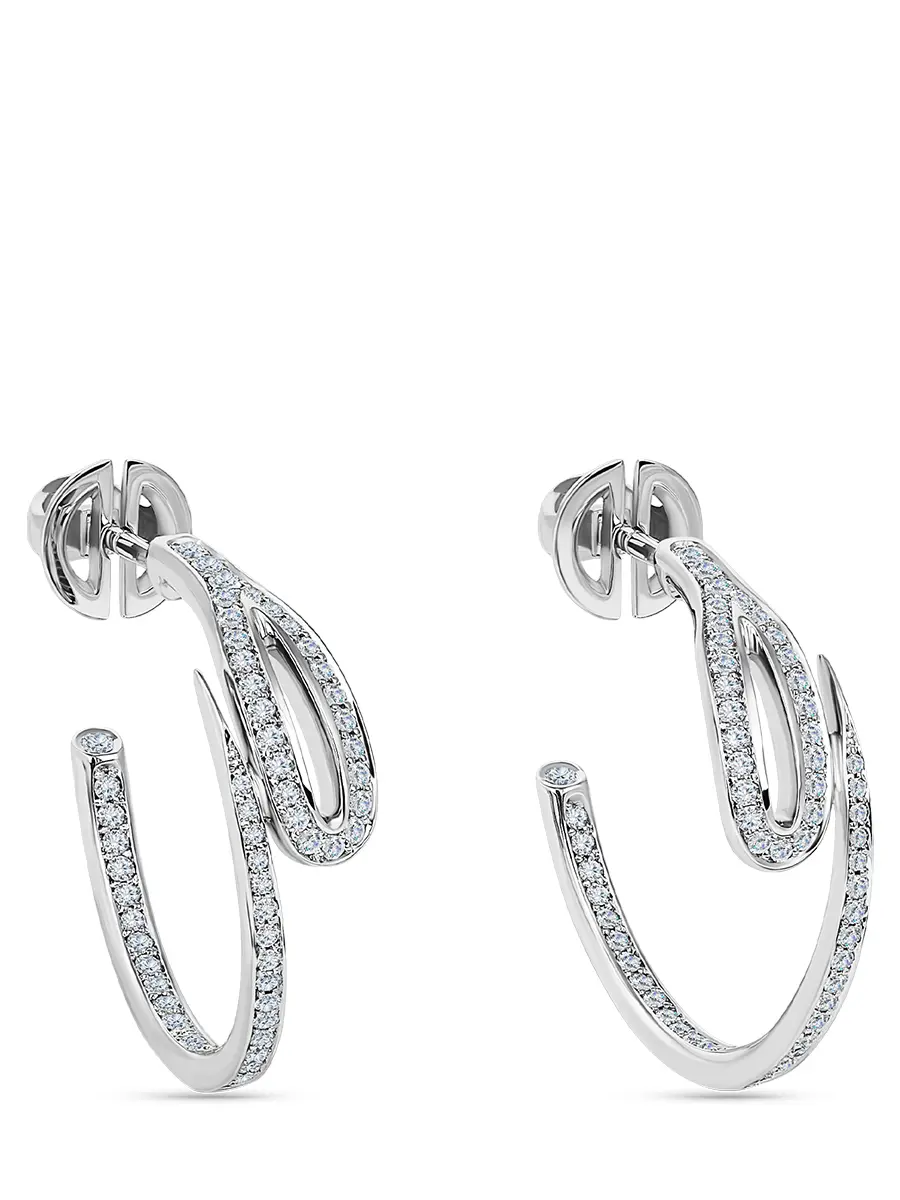 Серьги «Кащеева игла» с бриллиантами