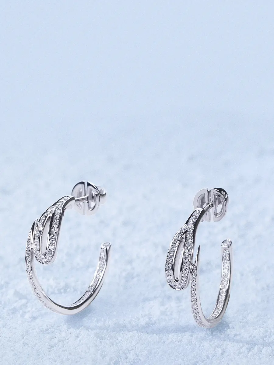 Серьги «Кащеева игла» с бриллиантами