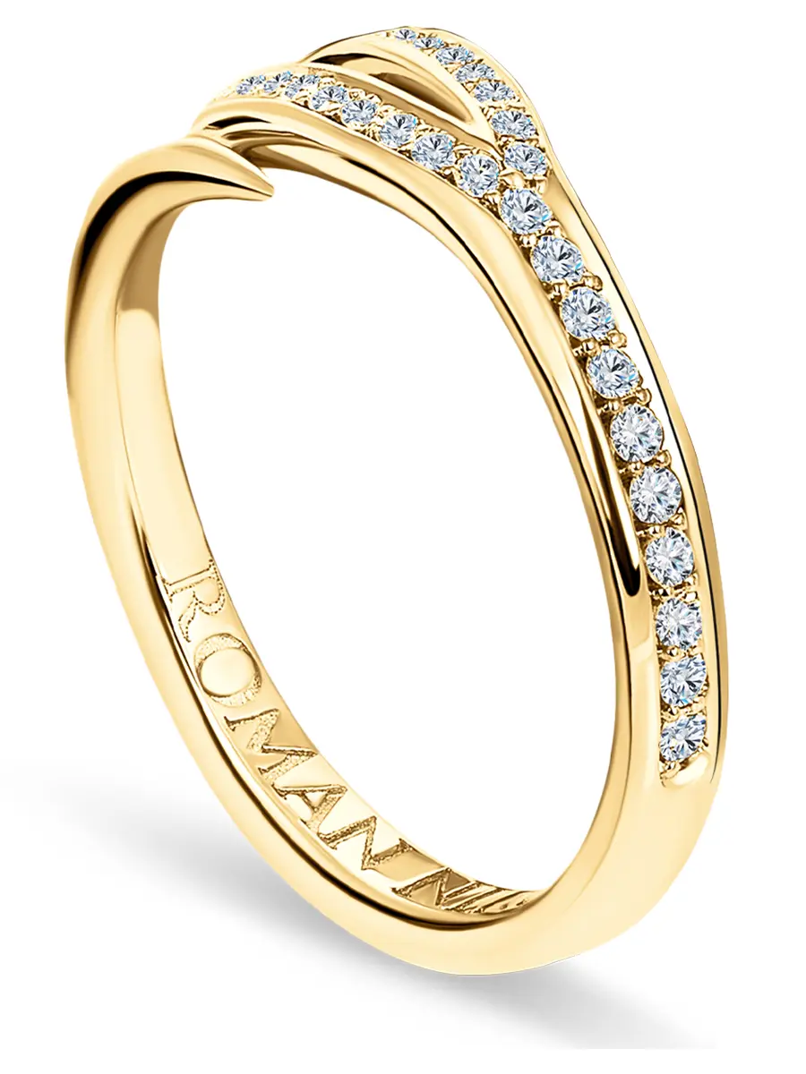 Кольцо «Кащеева игла» с бриллиантами Half Pave