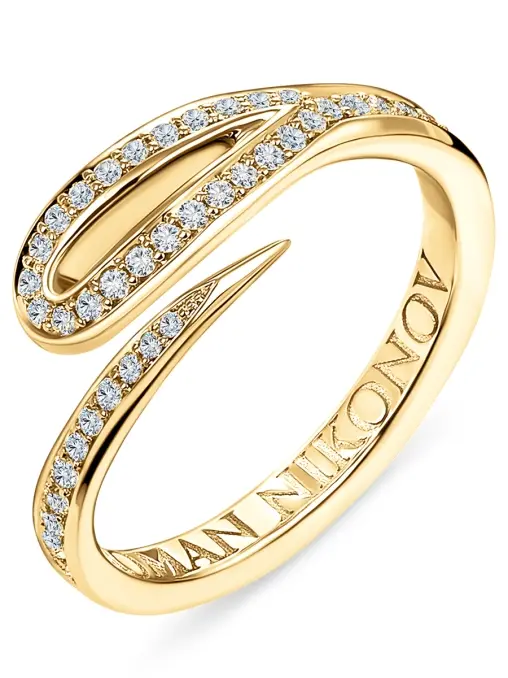 Кольцо «Кащеева игла» с бриллиантами Half Pave ROMAN NIKONOV