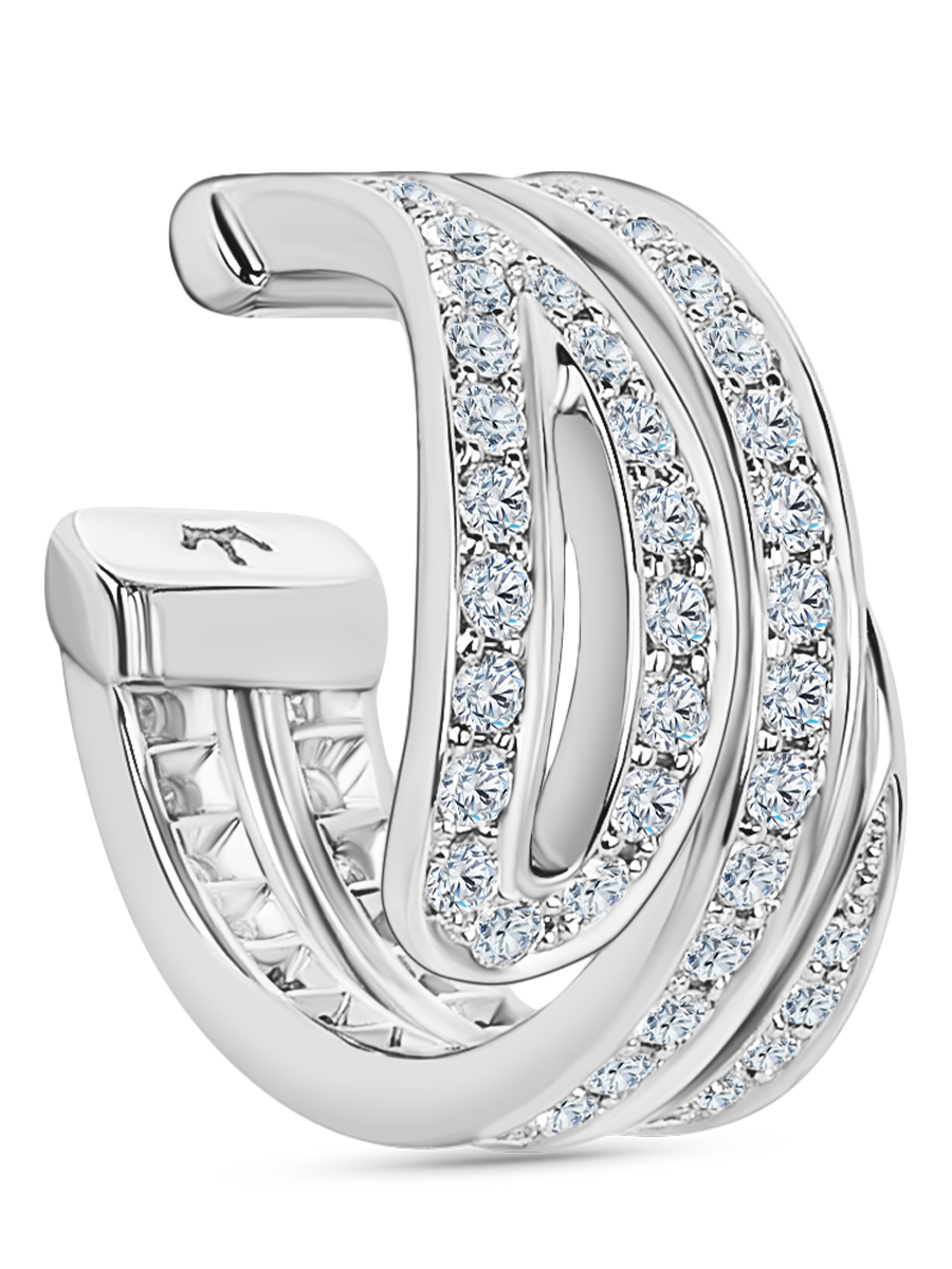 Двойной кафф «Кащеева игла» с бриллиантами