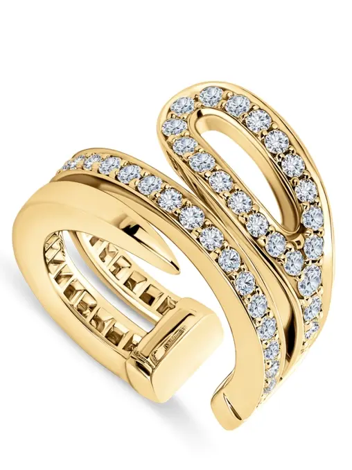 Двойной кафф «Кащеева игла» с бриллиантами ROMAN NIKONOV