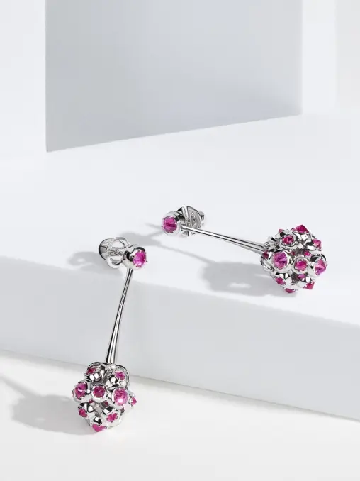 Серьги «Малина» с рубинами ROMAN NIKONOV