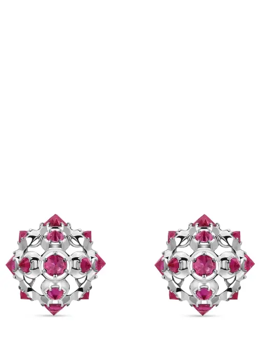 Пусеты «Малина» с рубинами ROMAN NIKONOV