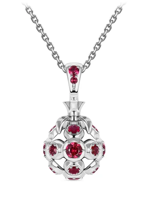 Подвеска «Малина» с рубинами ROMAN NIKONOV