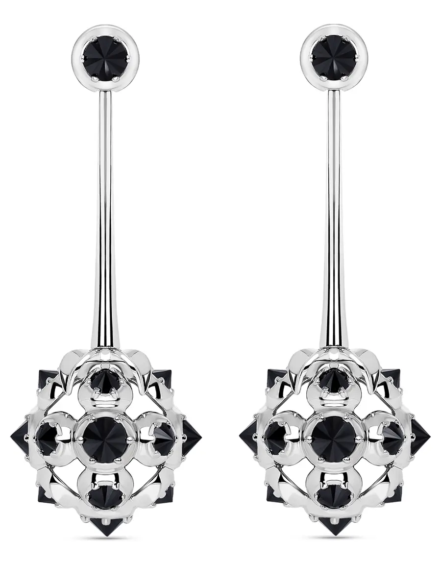 Серьги «Ежевика» с бриллиантами