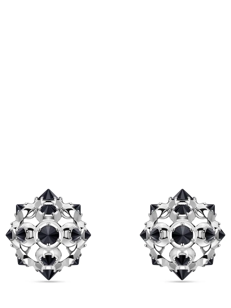 Пусеты «Ежевика» с бриллиантами