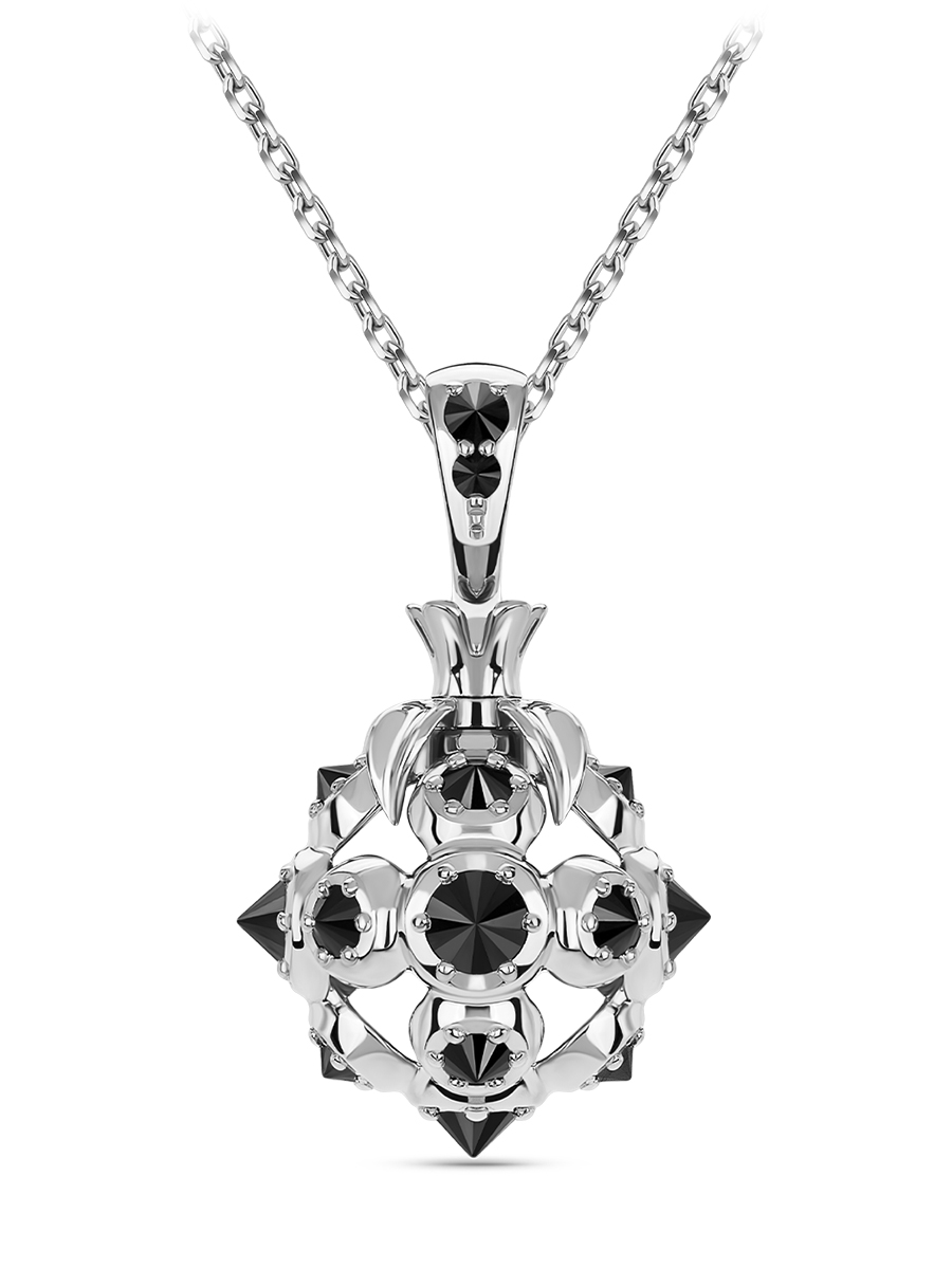 Подвеска «Ежевика» с бриллиантами