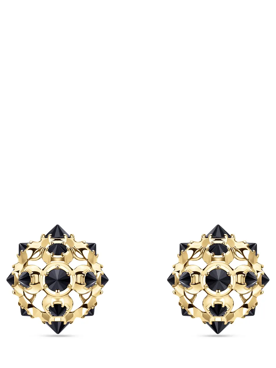 Пусеты «Ежевика» с бриллиантами