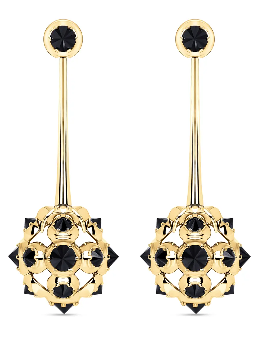 Серьги «Ежевика» с бриллиантами