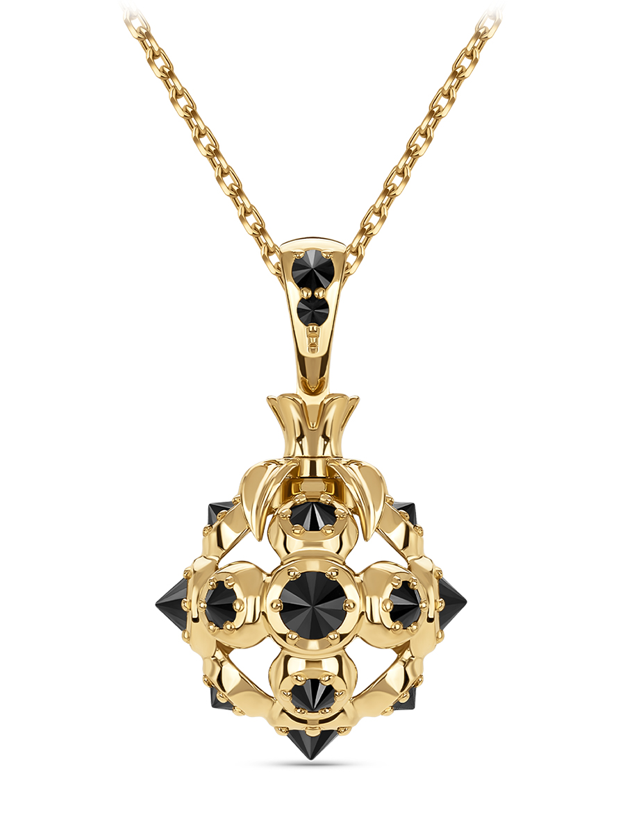 Подвеска «Ежевика» с бриллиантами