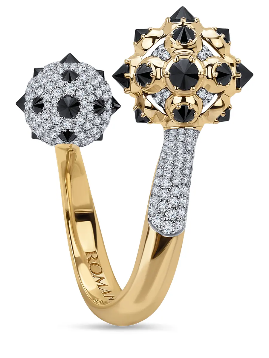 Кольцо «Ежевика» с бриллиантами