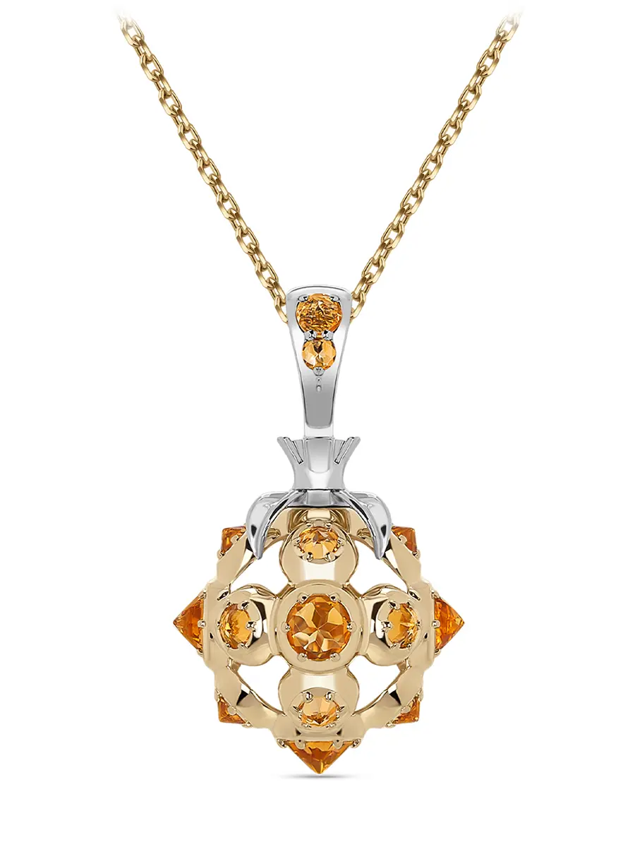 Подвеска «Морошка» с цитринами